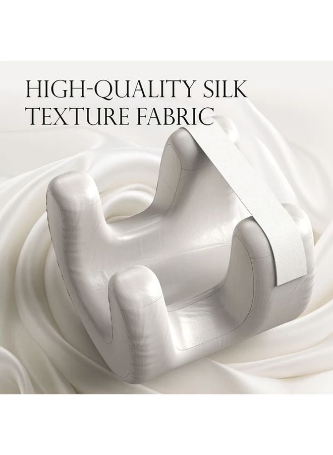 Flawless Face Pillow Ultra Soft Cervical Support with Removable Reversible Cover White - Image 2